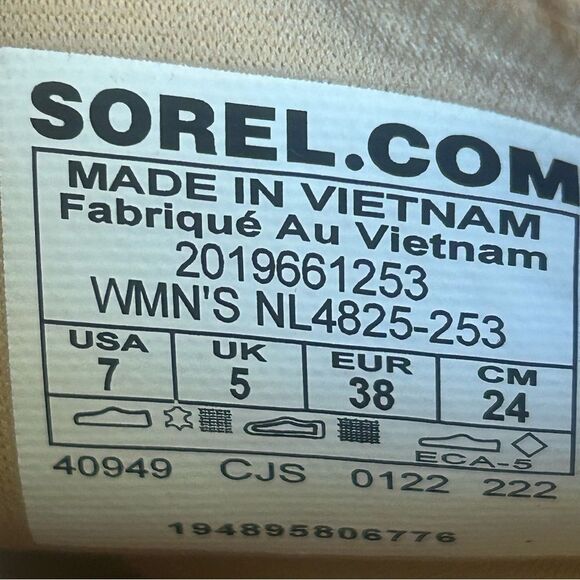 Sorel Women's Kinetic Breakthru Acadia Waterproof Boot Suede Brown Size 7 - Picture 8 of 8